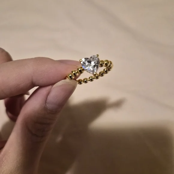 APM MONACO HEART RING - Picture 1 of 5